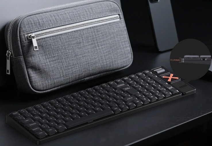 Clavier mécanique sans fil Magi96 d'Iqunix avec disposition ISO-DE. (Source de l'image : Iqunix)