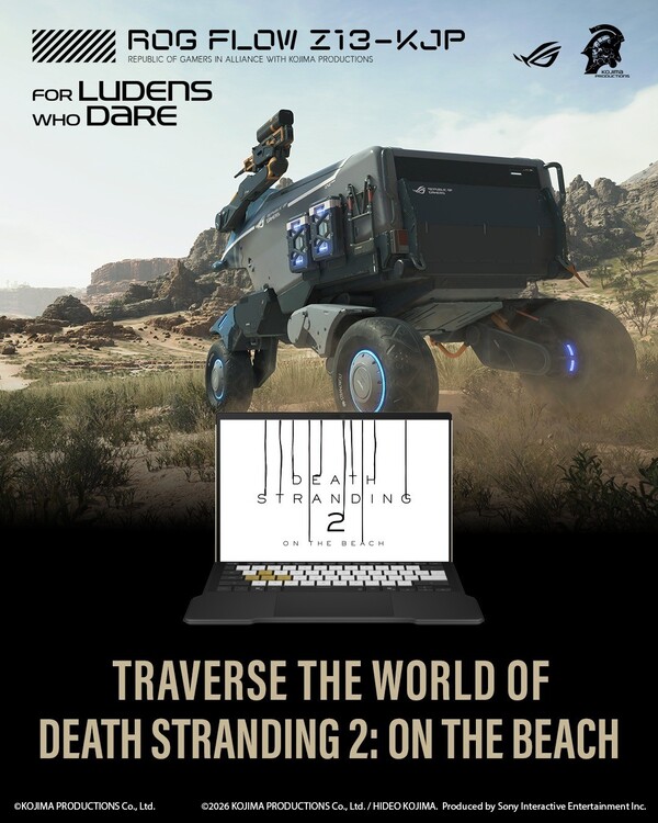 La ROG Flow Z13-KJP sera livrée avec une copie gratuite de Death Stranding 2 : On The Beach.