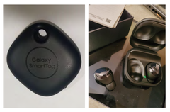 Les Galaxy Buds Pro et Galaxy SmartTags pourraient bien être présentés lors de l'événement Galaxy Unpacked de la semaine prochaine. (Source de l'image : CCN et Facebook Marketplace)