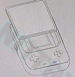 La rumeur RG408 d'Anbernic présente quelques éléments de design étranges. (Source de l'image : NITTRX)