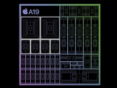 Représentation artistique de l&#039;architecture de la puce A19. (Source de l&#039;image : Apple, édité)