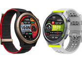 Les Amazfit Cheetah Pro et Cheetah, de gauche à droite. (Source de l'image : Roland Quandt)