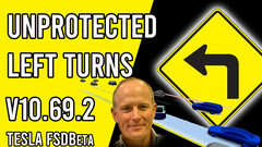 Lancement de la version bêta de la FSD pour tous ceux qui ont obtenu un score de sécurité de 80+ (image : Chuck Cook/YouTube)