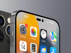 l&#039;iPhone 14 Pro Max offrira une encoche en forme de pilule pour Face ID et un trou de perforation pour la caméra selfie. (Image Source : Gizmochina)