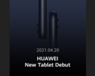Le dernier teaser de la tablette de Huawei. (Source : Twitter)