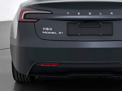 Le nouveau badge de la variante Tesla Model 3+. (Source de l'image : MIIT)