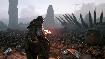 Une image montrant une nuée de rats dans A Plague Tale: Innocence.