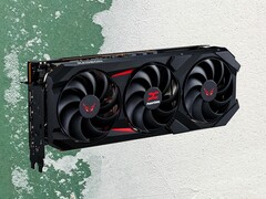 La Radeon RX 9070 GRE serait une version réduite de la RX 9070 (PowerColor RX 9070 en photo). (Source de l'image : PowerColor, Unsplash, édité)