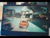 Cyberpunk 2077 sur HP Victus avec GPU RTX 5050 à 1080p paramètres moyens (Image source : Dawid Does Tech Stuff/YouTube)