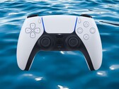 La manette DualSense de la PS5 immergée dans l'eau (Source de l'image : Sony PlayStation avec modifications)