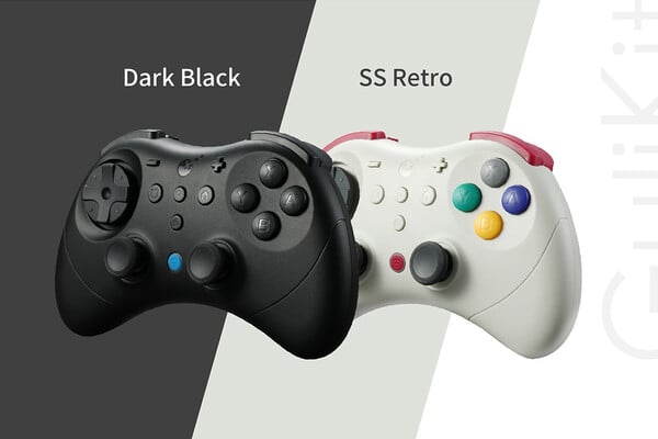 Les couleurs du GuliKit Elves 2 Pro correspondent à celles des manettes de la Sega Saturn. (Source de l'image : GuliKit)