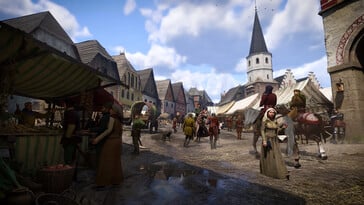 Une image montrant la ville de Kuttenberg dans Kingdom Come : Deliverance II. (Source de l'image : Steam)