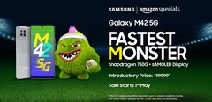 Le Galaxy M42 5G est maintenant officiel. (Source : Amazon.in)