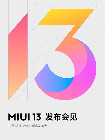 Date de lancement de MIUI 13. (Image source : Xiaomi)