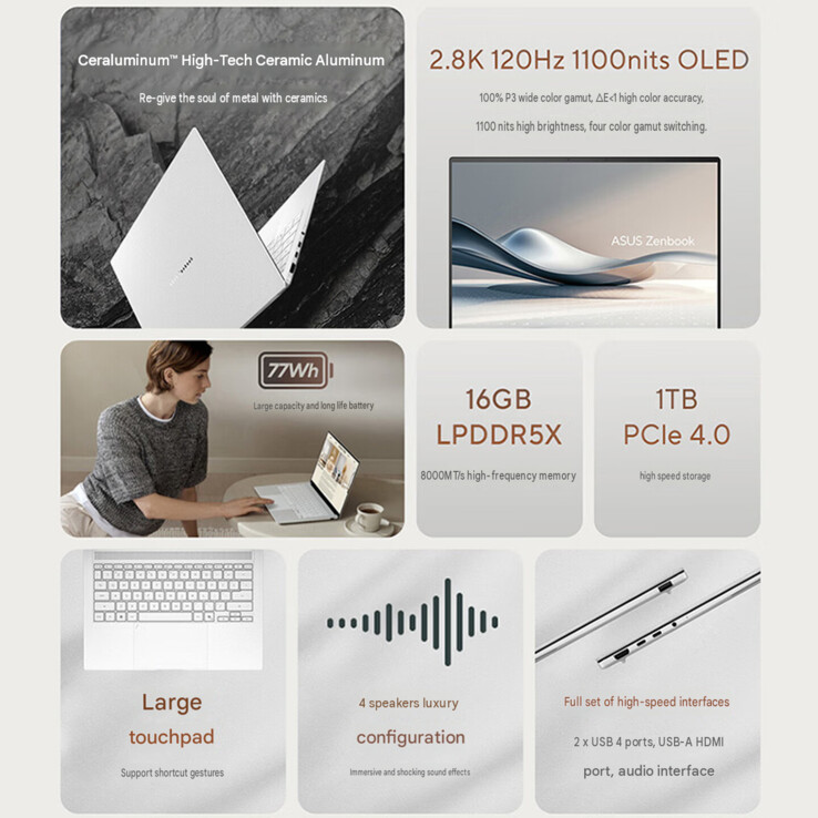 Principaux points forts de l'AMD Zenbook Air 2026 (traduction automatique)