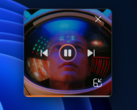 Microsoft présente le mode mini-lecteur du nouveau lecteur multimédia, qui affiche des pochettes d'album éclatantes. (Image : Microsoft)