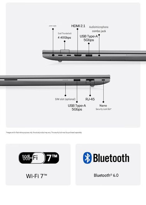 Configuration des ports de l'ordinateur portable ZBook X 16 G2ig (traduction automatique)