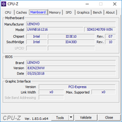Lenovo Legion Y530 - CPU-Z : carte-mère.