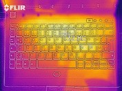 Yoga Book C930 - Relevé thermique : au ralenti au-dessus.