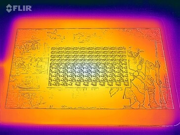 Température de surface sous charge (front)
