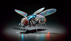 Le micro-drone chinois mesure environ 0,51 pouce de long. (Source de l&#039;image : DallE3)