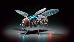 Le micro-drone chinois mesure environ 0,51 pouce de long. (Source de l'image : DallE3)