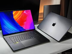 Asus ProArt P16 vs. Apple MacBook Pro 16 (image source : Notebookcheck)