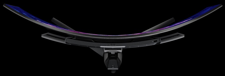 Le ROG Swift OLED PG39WCDM présente une courbure de 800R. (Source de l'image : Asus)