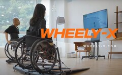 Tapis roulant de fitness en fauteuil roulant Kangsters Wheely-X pour l&#039;exercice et les sports électroniques. (Source : Kangster)