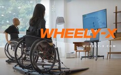 Tapis roulant de fitness en fauteuil roulant Kangsters Wheely-X pour l'exercice et les sports électroniques. (Source : Kangster)