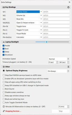 Arrêt de tous les processus Asus