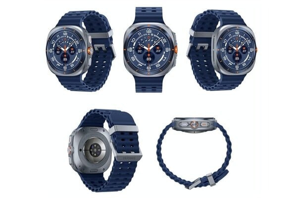 La robuste Galaxy Watch Ultra (2025) est superbe dans cette teinte bleue. (Source de l'image : PhoneArena/Evan Blass)