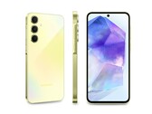 Le Samsung Galaxy A55 5G impressionne dans l'analyse d'écran de DxOMark. (Image : Samsung)