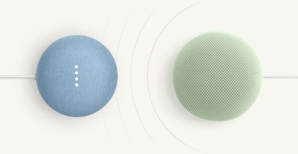 L'enceinte Google Home Speaker peut être regroupée avec d'autres enceintes et écrans Nest. (Source de l'image : Google)