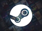 Miscrits : World of Creatures est gratuit sur Steam et occupe actuellement la première place dans la section "Trending Free" du classement Steam. Illustration - Logo Steam sur des affiches de jeu floues. (Source de l'image : Steam)