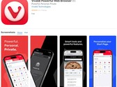 Vivaldi sur l'App Store (Source : Own)