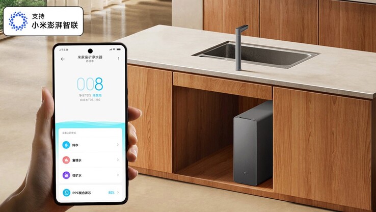 Le purificateur d'eau Xiaomi Mijia Rich Mine 1200G (Image source : Xiaomi)