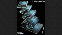 Un nouveau rendu de &quot;Galaxy Z Fold Tab &quot;. (Source : LetsGoDigital)
