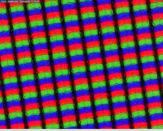 Sous-pixels granuleux en raison de la superposition matte