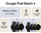Image promotionnelle officielle de la Pixel Watch 4. (Source de l'image : Evan Blass sur X)