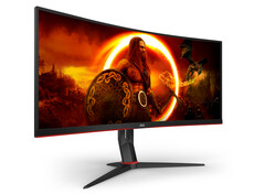 L&#039;AOC Gaming CU34G2XP/BK dispose de quatre sorties vidéo. (Source de l&#039;image : AOC)