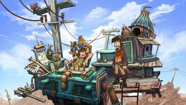 Sur la photo : une capture d'écran du jeu Deponia.