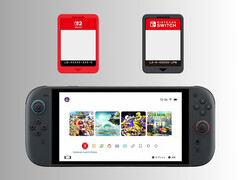 Carte de jeu et carte de clé de jeu montrées ci-dessus Nintendo Switch 2 (Source de l'image : Nintendo of America avec modifications)