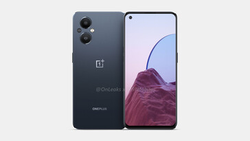 Des rendus du OnePlus Nord N20 5G ont fuité avec un design plat. (Image source : 91mobiles et OnLeaks)