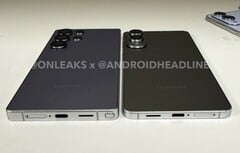 Le Samsung Galaxy S25 Edge est près de 30 % plus fin que le Galaxy S25 Ultra. (Source de l&#039;image : @OnLeaks / Android Headlines)