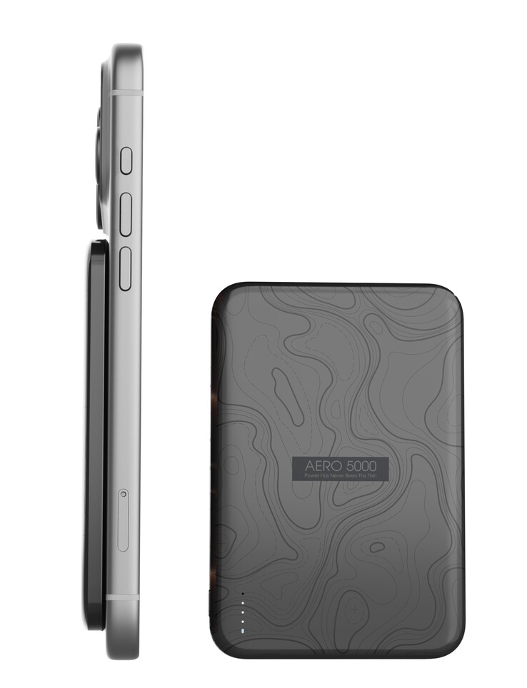 La batterie externe Tessan Aero 5000 permet de recharger par induction les téléphones compatibles MagSafe.
