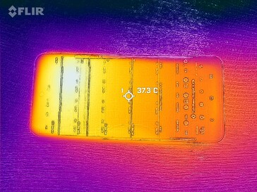 Carte thermique du front