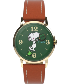 Peanuts x Timex Marlin Hand-Wound Snoopy Tennis TW2V88800 – face avant