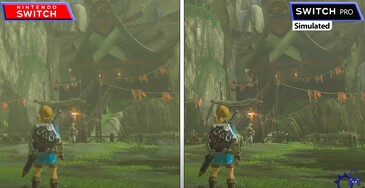 Comparaison de Zelda : Breath of the Wild. (Image source : ElAnalistaDeBits)