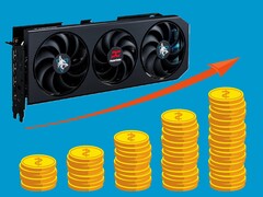 La PowerColor Hellhound RX 9070 XT pourrait dépasser les 700 dollars dans quelques mois. (Source de l'image : PowerColor, Pixabay, édité)